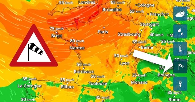 Carte des vents