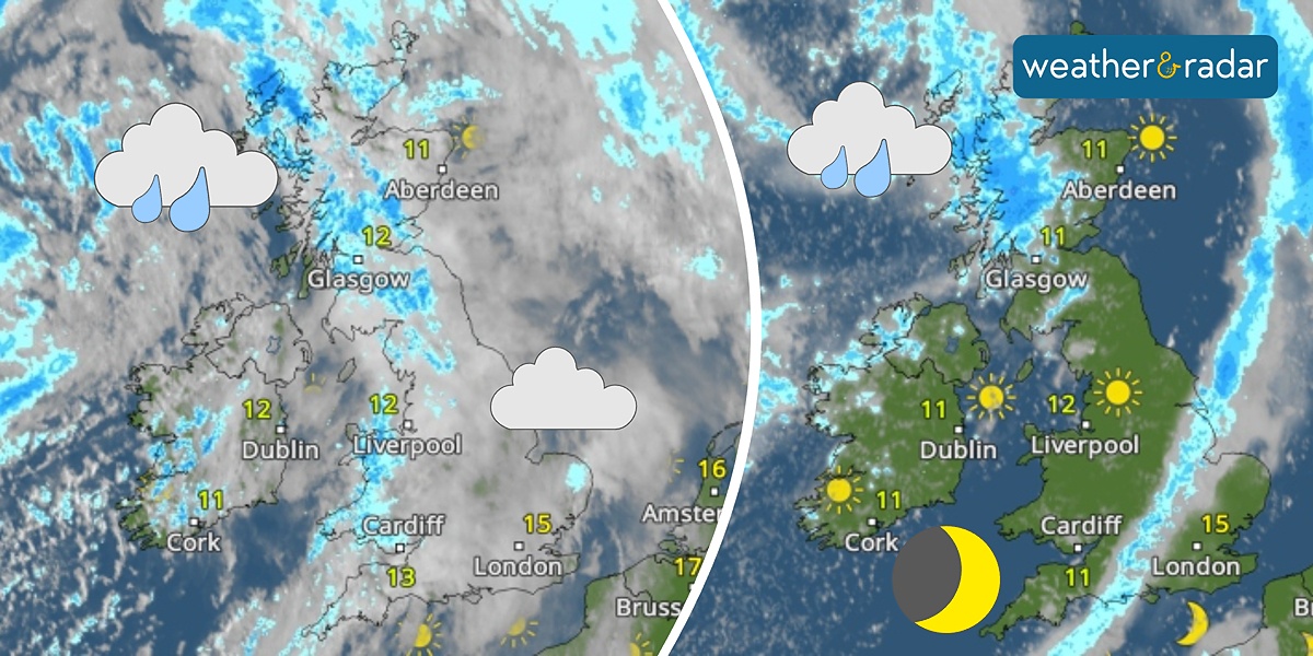 Rain clears the skies - Grey end to the week before clouds part ...