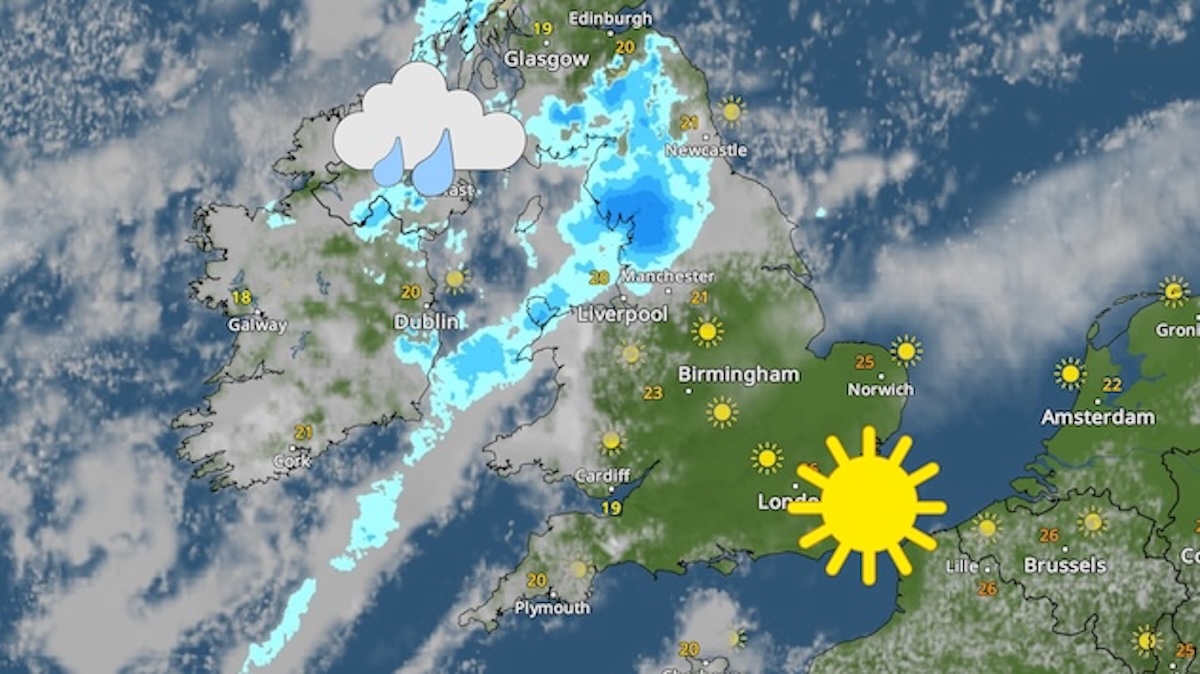 Through Tuesday: Split in conditions with Sun and rain – Weather News