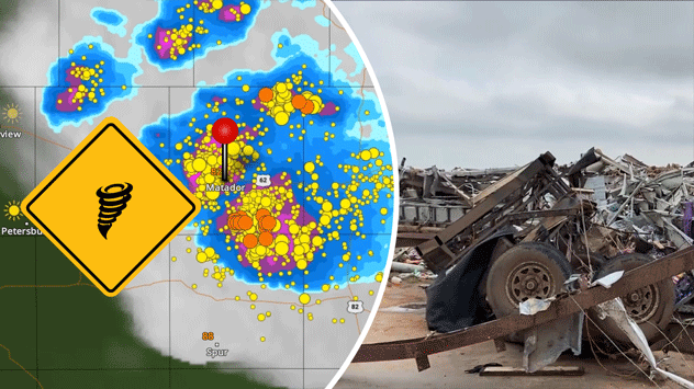 Four people dead after tornado strikes Texas town: Livestock lost, cars ...