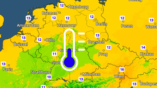 Die kühle Luft hat Deutschland inzwischen voll im Griff. Im Norden liegen die Höchstwerte oft nur noch bei 12 bis 13 Grad. Etwas milder bleibt es im Süden und Südwesten mit 16 bis 18 Grad. Am wärmsten wird es entlang des Oberrheins. Dort sind mit etwas Sonne noch knapp 20 Grad drin. Insgesamt fühlt es sich aber landesweit deutlich frischer an als noch zu Wochenbeginn.