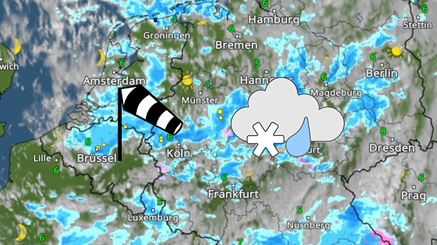 WetterRadar für Deutschland am Sonntag