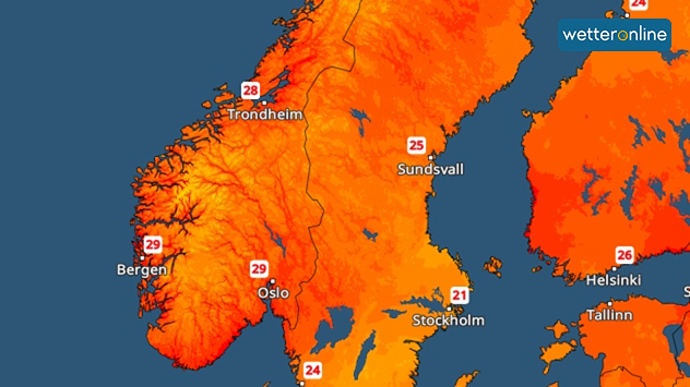 TemperaturRadar Norwegen