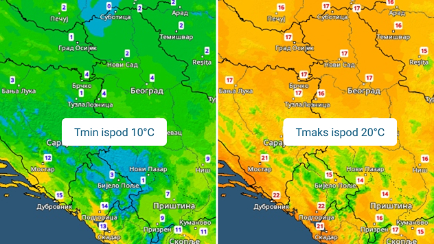 Jutarnja i dnevna temperatura