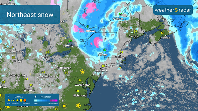 Northeast rain &amp; snow are in the forecast today. 