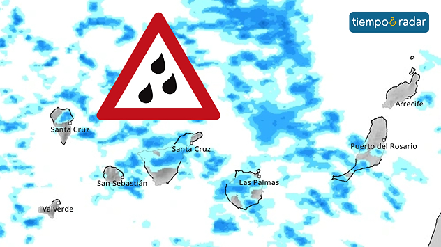 La precipitación se extenderá en Canarias durante el fin de semana. 