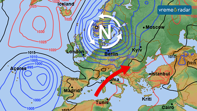 Ciklon i topliji vazduh