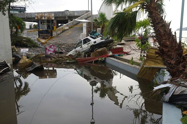 Starke Regenfälle zwischen Acapulco und Mexiko-City, im WetterRadar zu sehen.