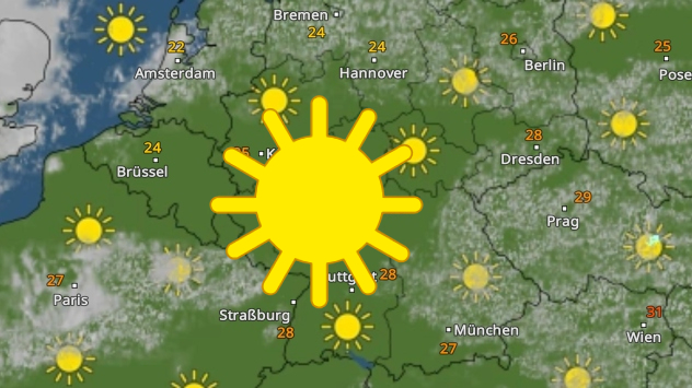 Wettervorhersage für Samstag.