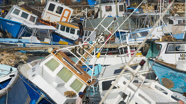 Verwüstungen auf Barbados