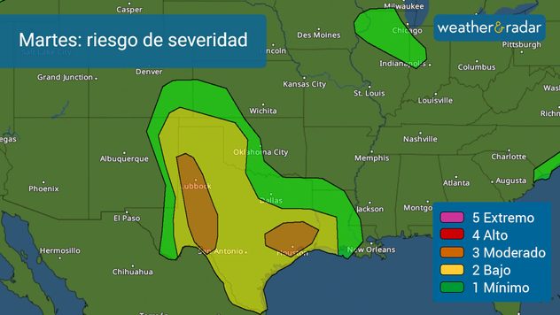 Large hail and damaging winds are the main threats on Tuesday.
