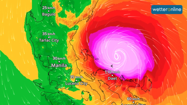 Taifun MAN-YI  im WindRadar
