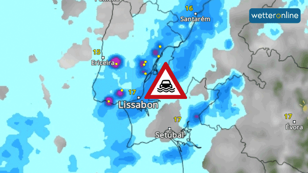 Das WetterRadar zeigt die kräftigen Gewitter am 28. März. 