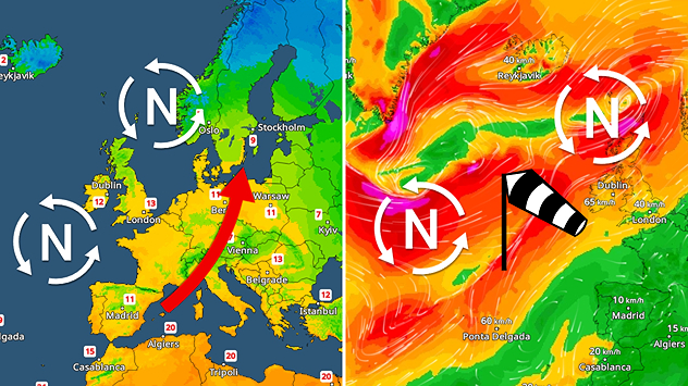 Serija ciklona na Atlantiku