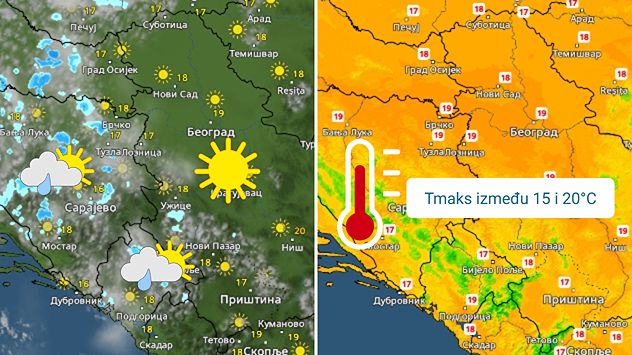 Toplo, sunčano ili promenljivo