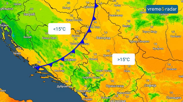 Temperatura u nedelju