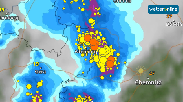 WetterRadar Sachsen