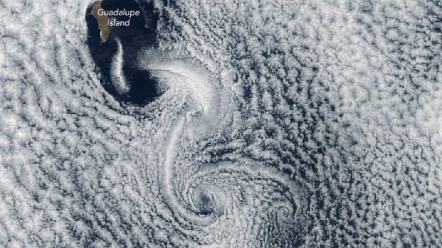 Wolkenwirbel in der Karibik