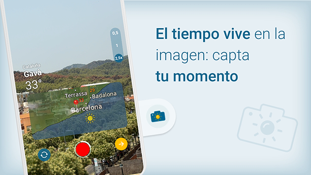 Comparte tu momento: prueba la función de vídeo de la app Tiempo & Radar.