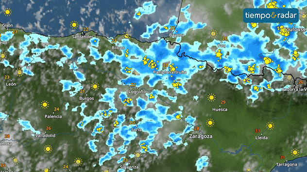 El fin de semana arranca con inestabilidad en la mitad norte peninsular. Llegan lluvias, tormentas y te explicamos cómo seguirlas en directo.&nbsp;