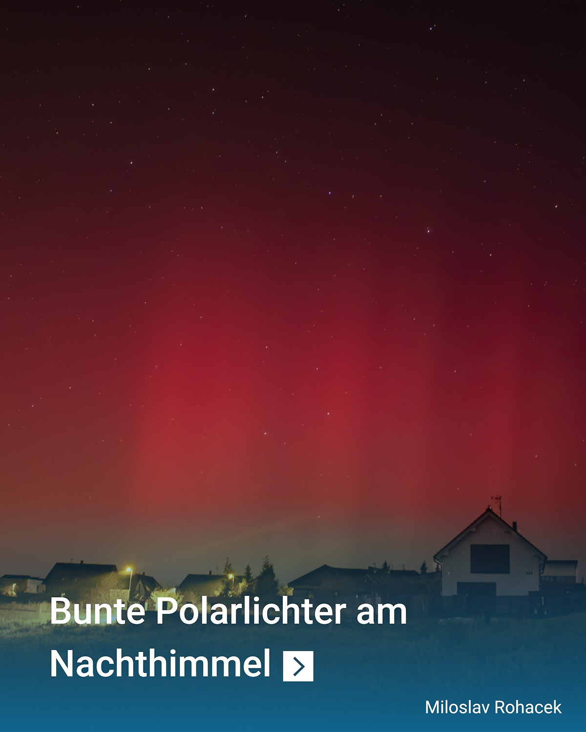 Northern lights in Czechia