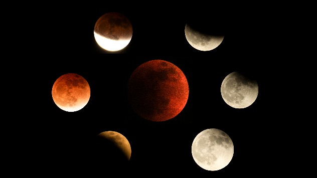 Stages of a lunar eclipse