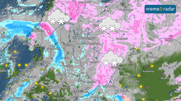 Sneg na severu i istoku Evrope