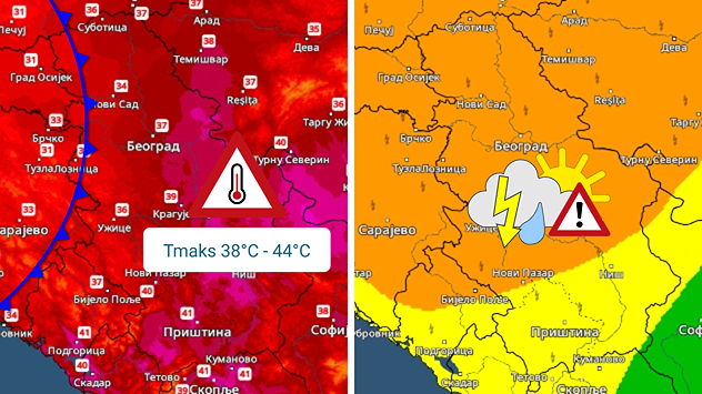 Vrućina i oluje za vikend
