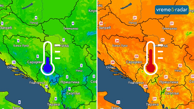 Minimalna i maksimalna temperatura