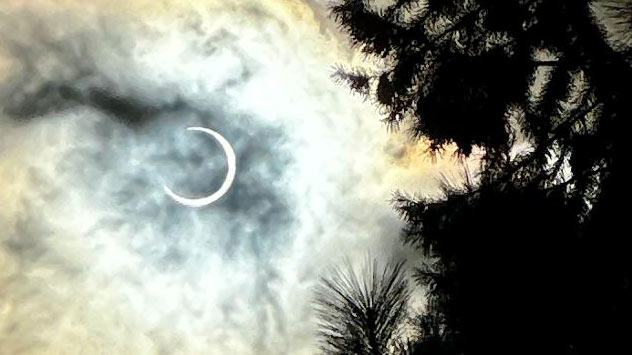 Jana Hornsby. Weed, California. annular eclipse
