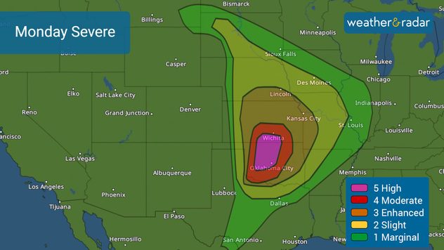 Severe weather outbreak likely in the Central and Southern Plains on May 6, 2024.