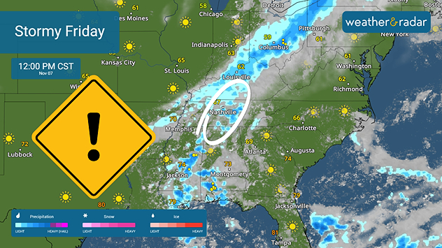 Stormy Friday ahead as a cold front sweps east. Tornadoes, large hail and damaging winds are possible.