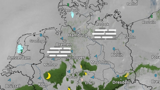 WetterRadar von Freitagmorgen