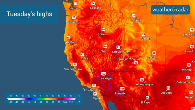 Record heat possible for parts of the West.