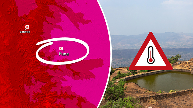 Temperatures rise in the city of Pune leading to heatwave like conditions