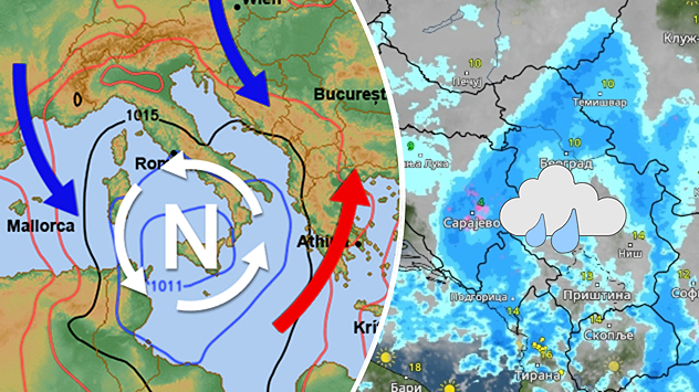 Promenljivo vreme do ponedeljka