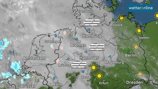 WetterRadar von Montagnachmittag
