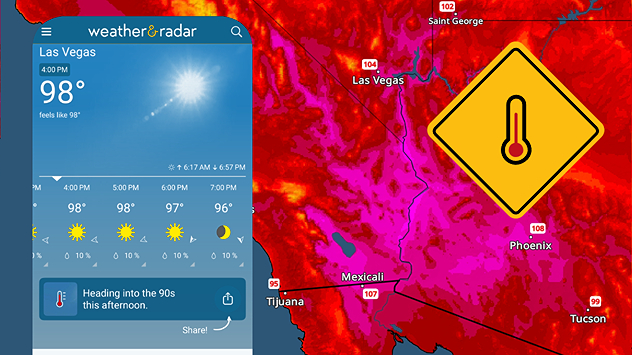 Oleadas de calor en todo el suroeste.