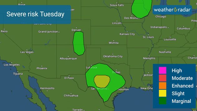Tuesday's severe risk