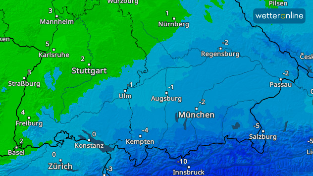 TemperaturRadar Bayern