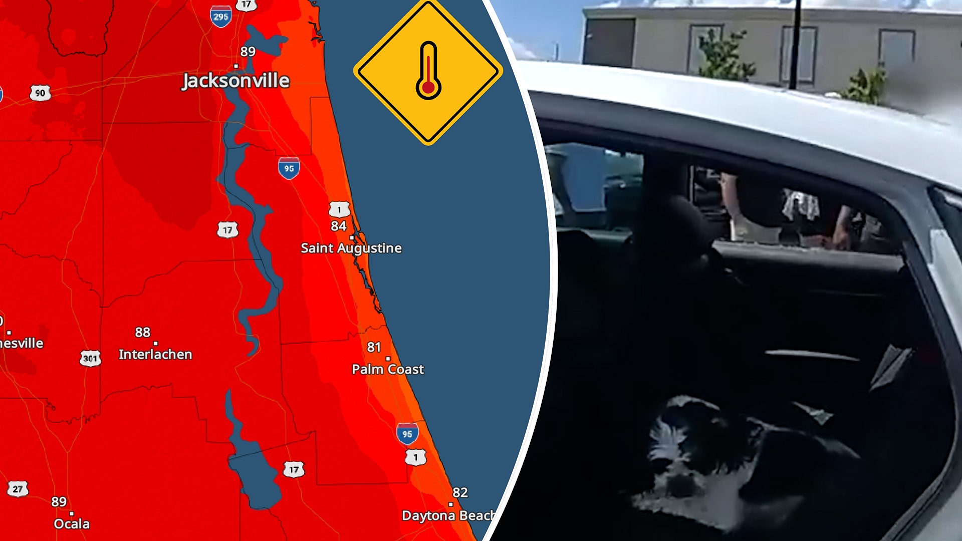 Officer rescues dog in hot car – Weather News