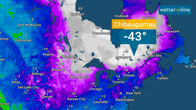 TemperaturRadar Nordamerika