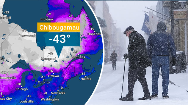 Nordamerika TemperaturRadar