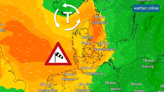 WindRadar zeigt Tief YARO