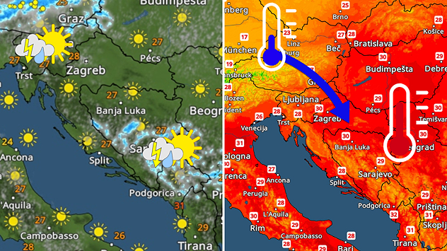Sunčani dani, ali putuje k nama promjena