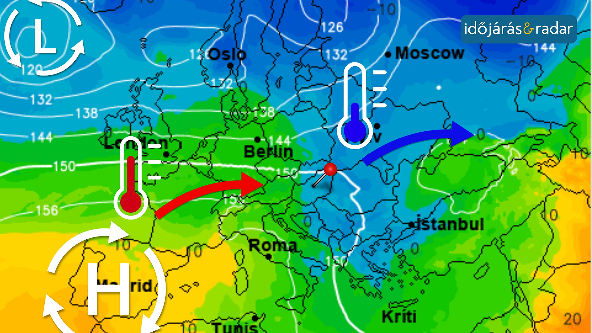 hőméréskleti térkép
