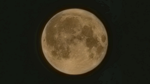 August supermoon, pictured over County Durham.