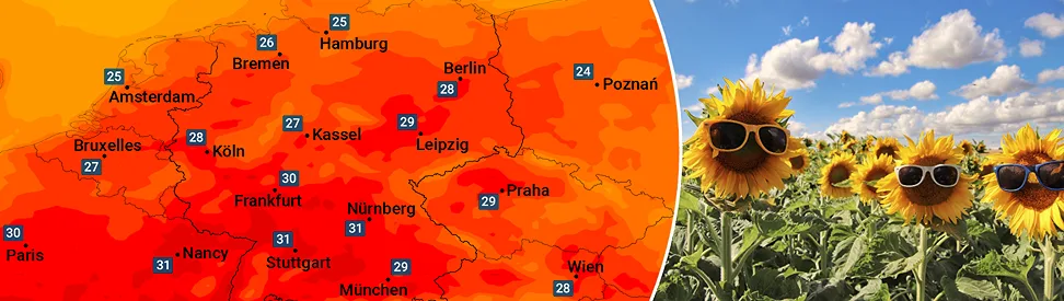 Zum Wochenende wärmer
