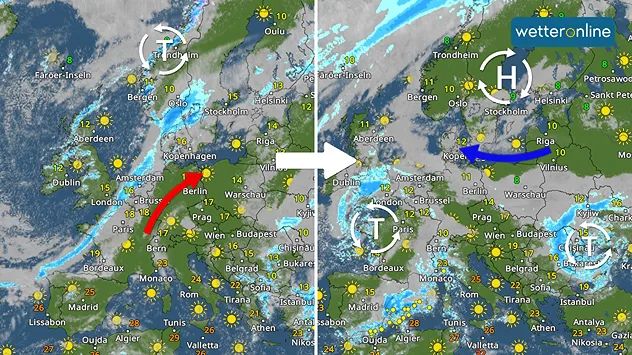 Hoch übernimmt Wetterregie