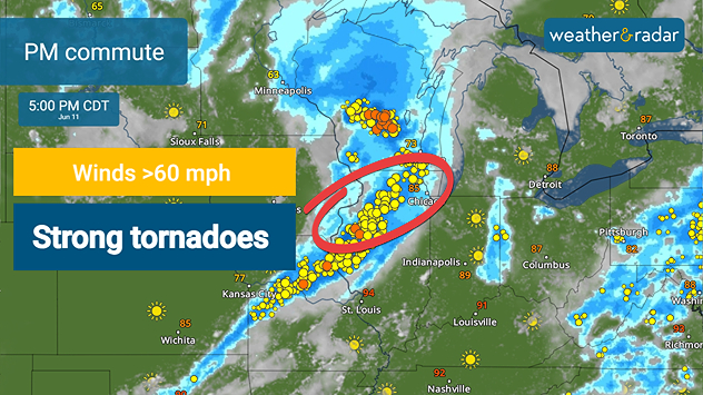 Round two of the storms on Thursday bring a tornado risk with damaging winds and hail.